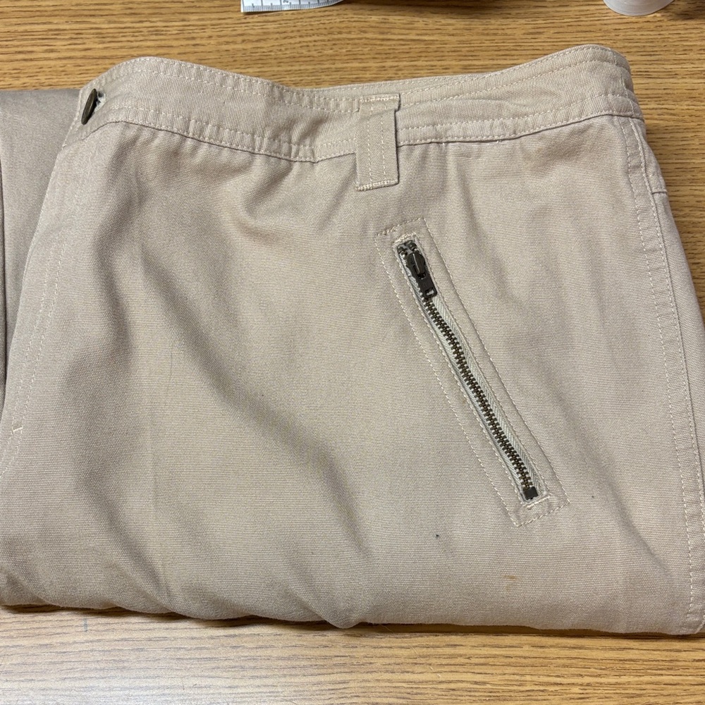 Women'sPlus Size Casual Tan Utility Pants
